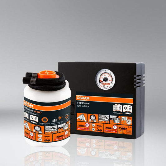 Компресор автомобільний з ремкомплектом для шин Osram TYREseal KIT OTSK4
